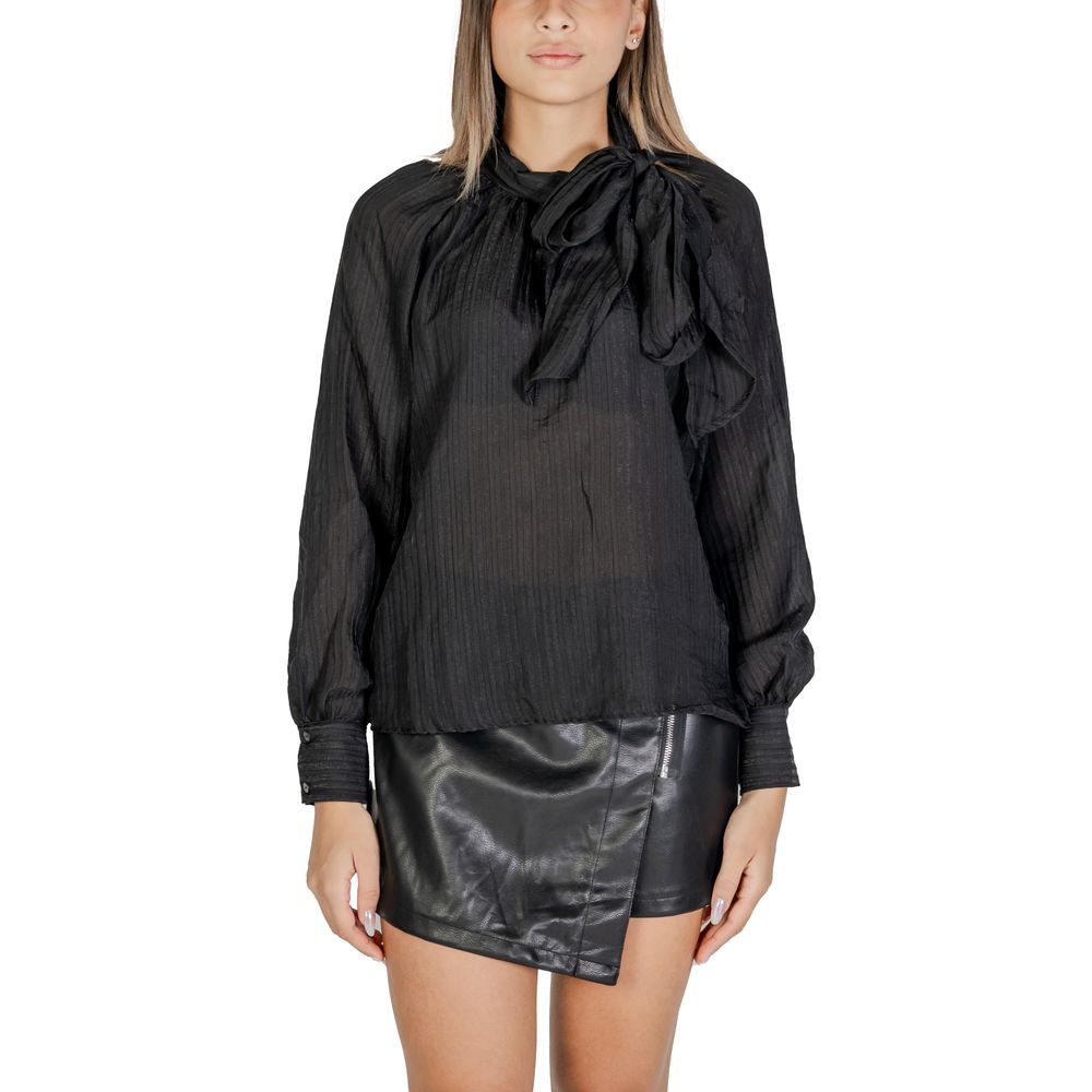 Jacqueline De Yong Black Polyester Shirt