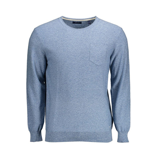 Gant Light Blue Cotton Men Sweater