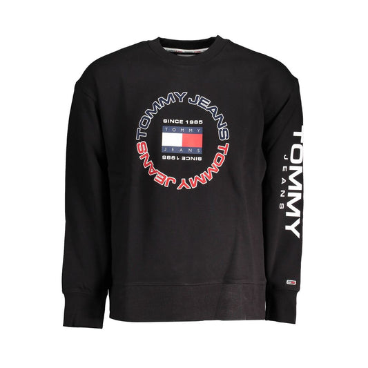 Tommy Hilfiger Black Cotton Men Sweater