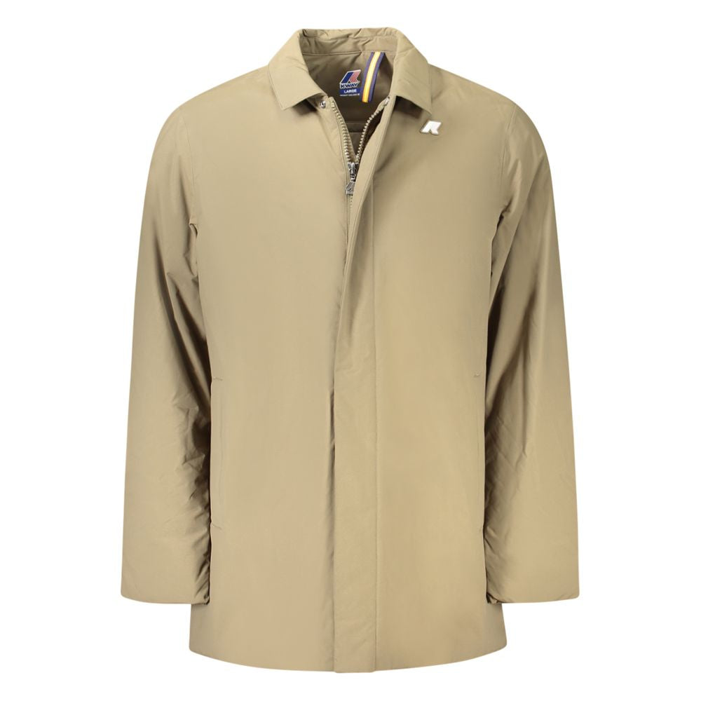 K-WAY Brown Polyamide Men Jacket