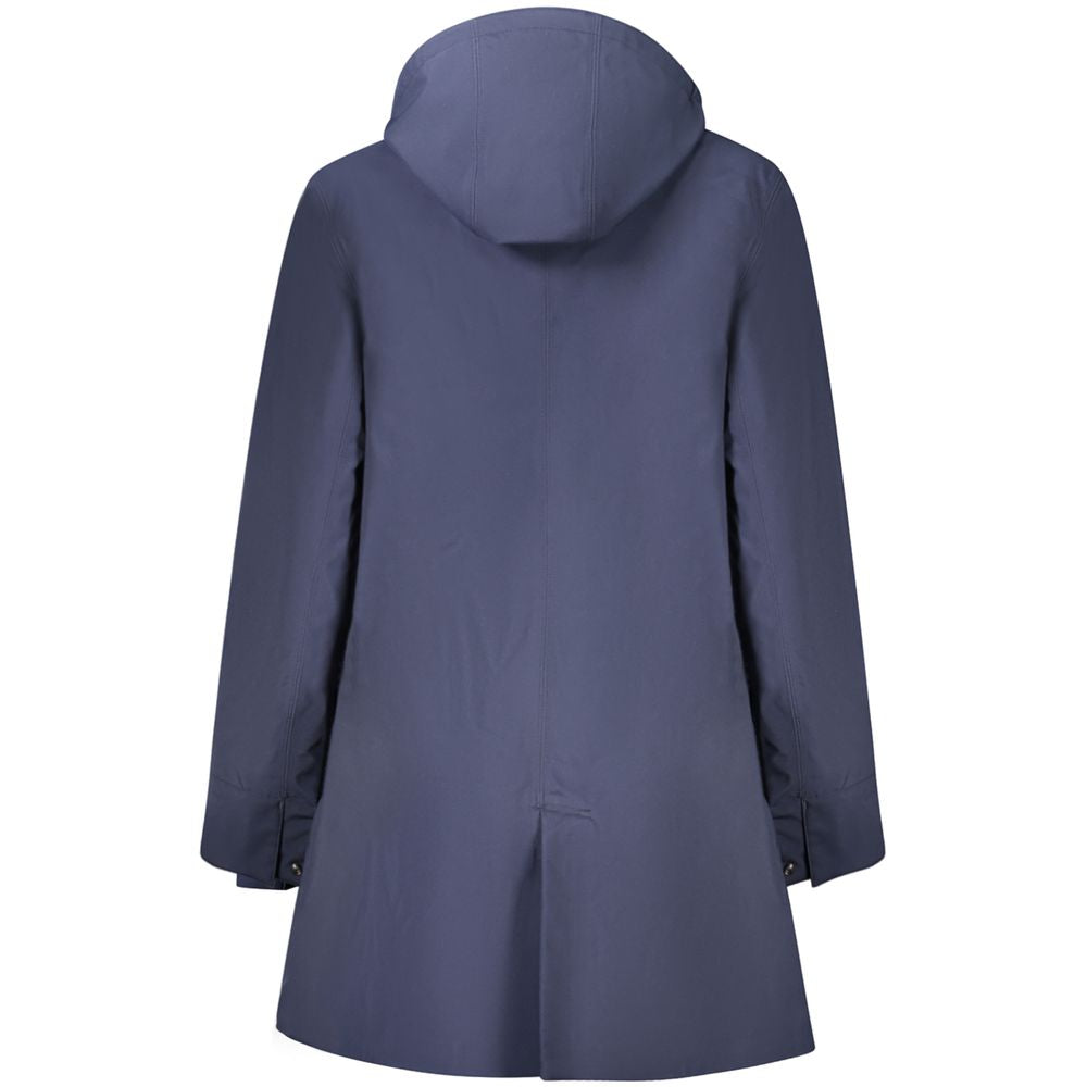 K-WAY Blue Polyester Women Coat