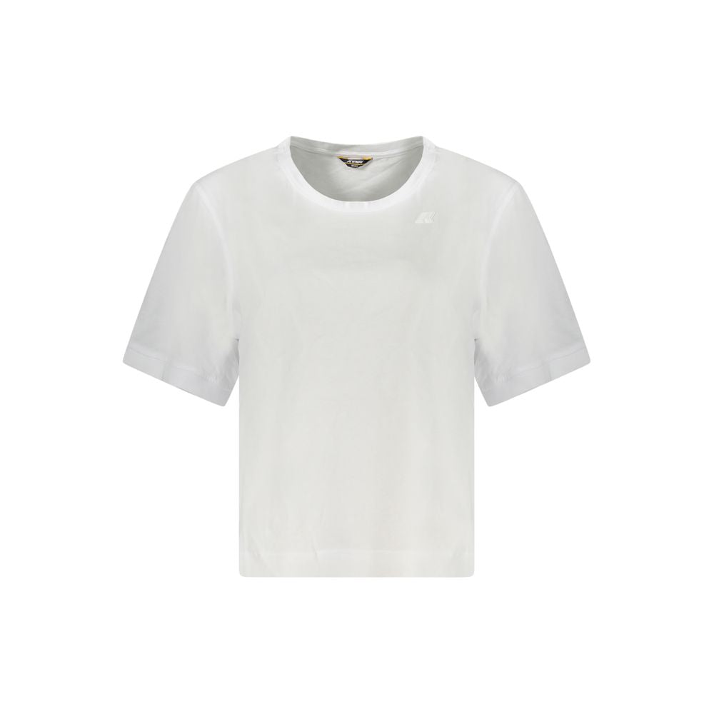 K-WAY White Cotton Women Top