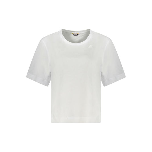 K-WAY White Cotton Women Top