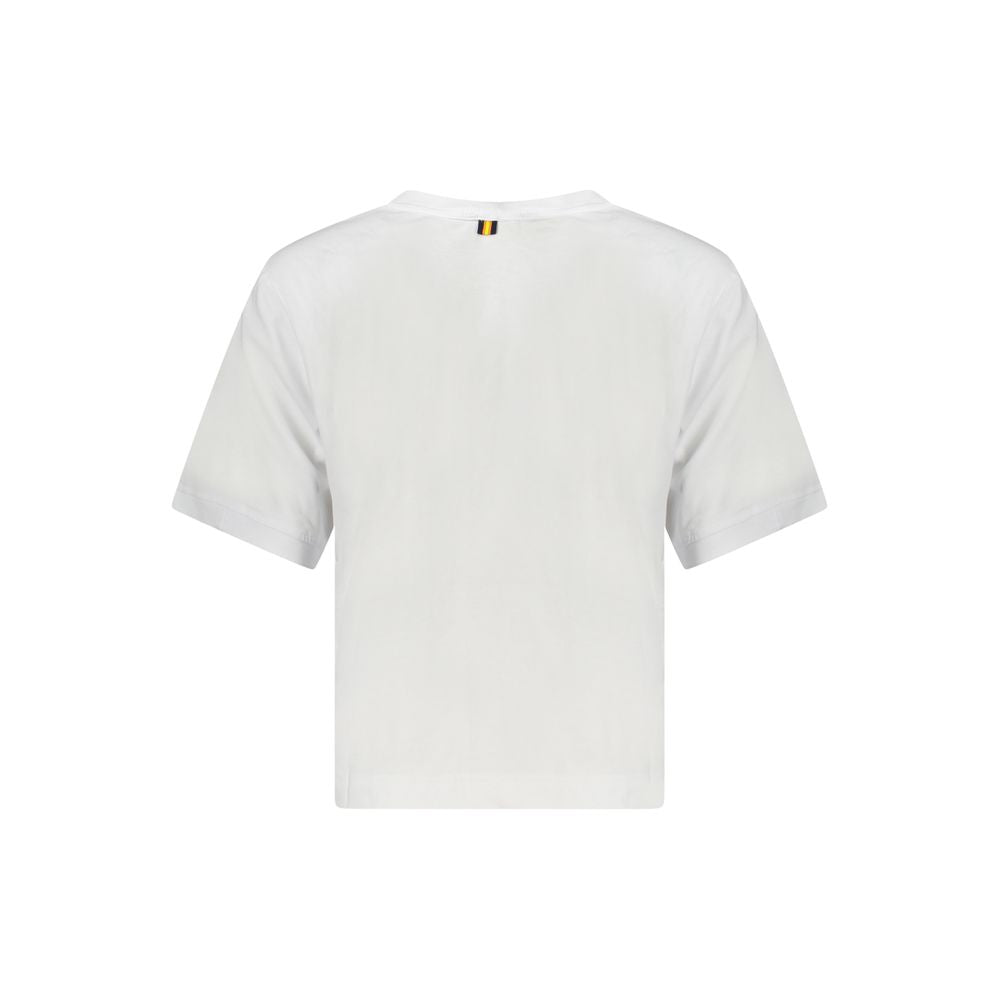 K-WAY White Cotton Women Top