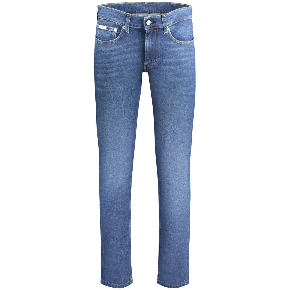 Calvin Klein Blue Cotton Men Jeans