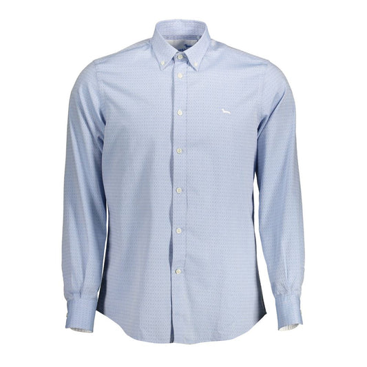 Harmont & Blaine Light Blue Cotton Men Shirt