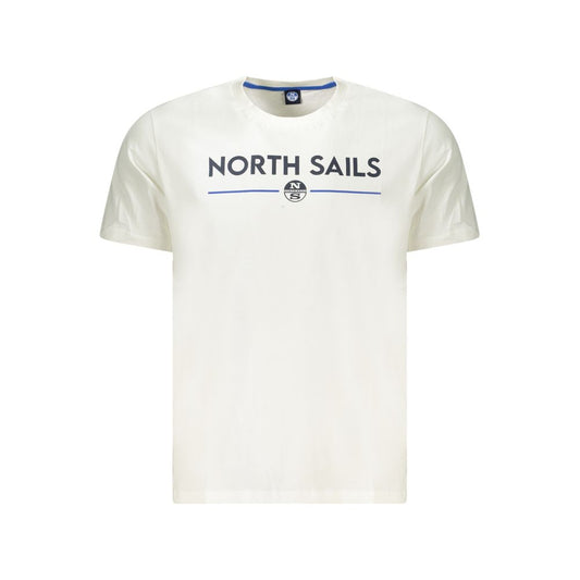 North Sails White Cotton Men T-Shirt