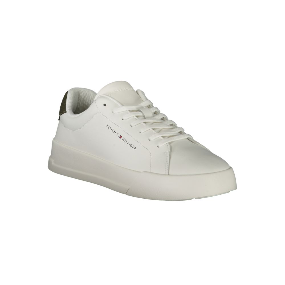 Tommy Hilfiger White Polyethylene Men Sneaker