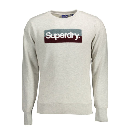 Superdry Gray Cotton Mens Sweater