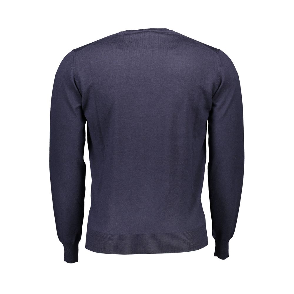 Harmont & Blaine Blue Wool Men Sweater