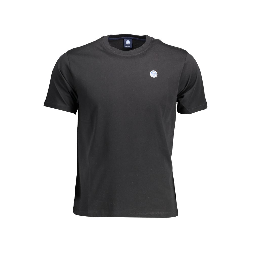 North Sails Black Cotton Men T-Shirt