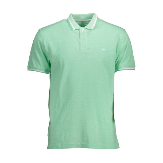 Harmont & Blaine Green Cotton Men Polo Shirt