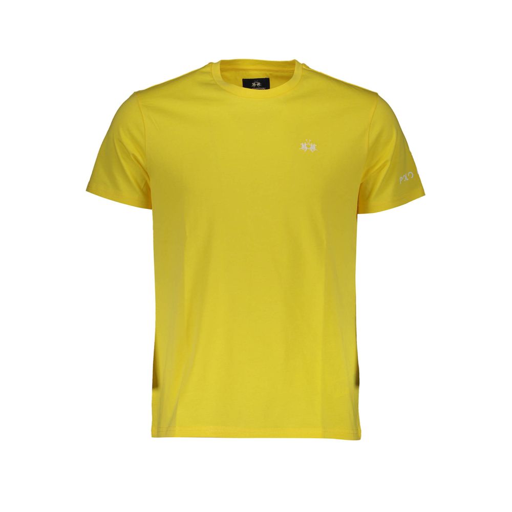 La Martina Yellow Cotton Men T-Shirt