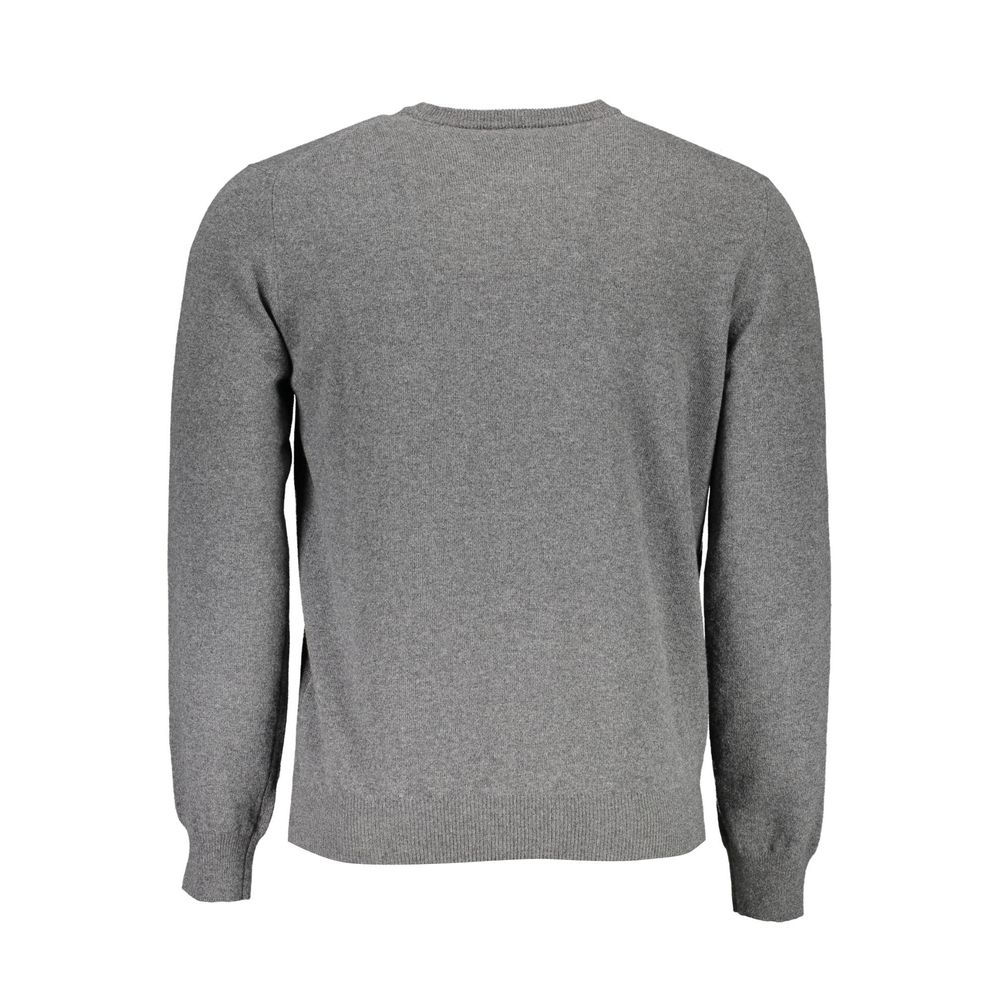 Harmont & Blaine Gray Wool Men Sweater