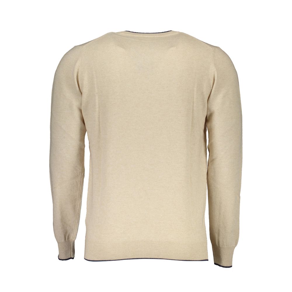 North Sails Beige Wool Men Sweater