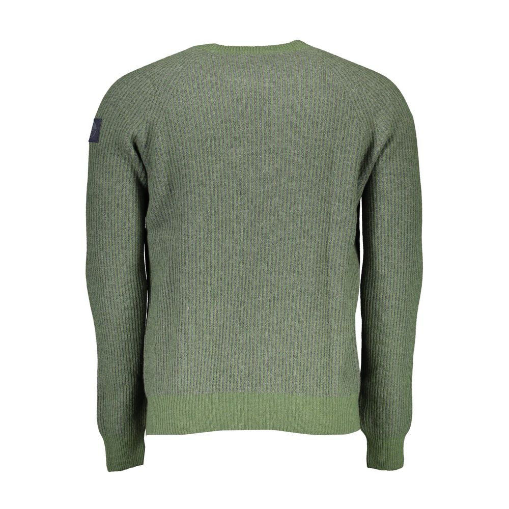 North Sails Green Wool Men Sweater