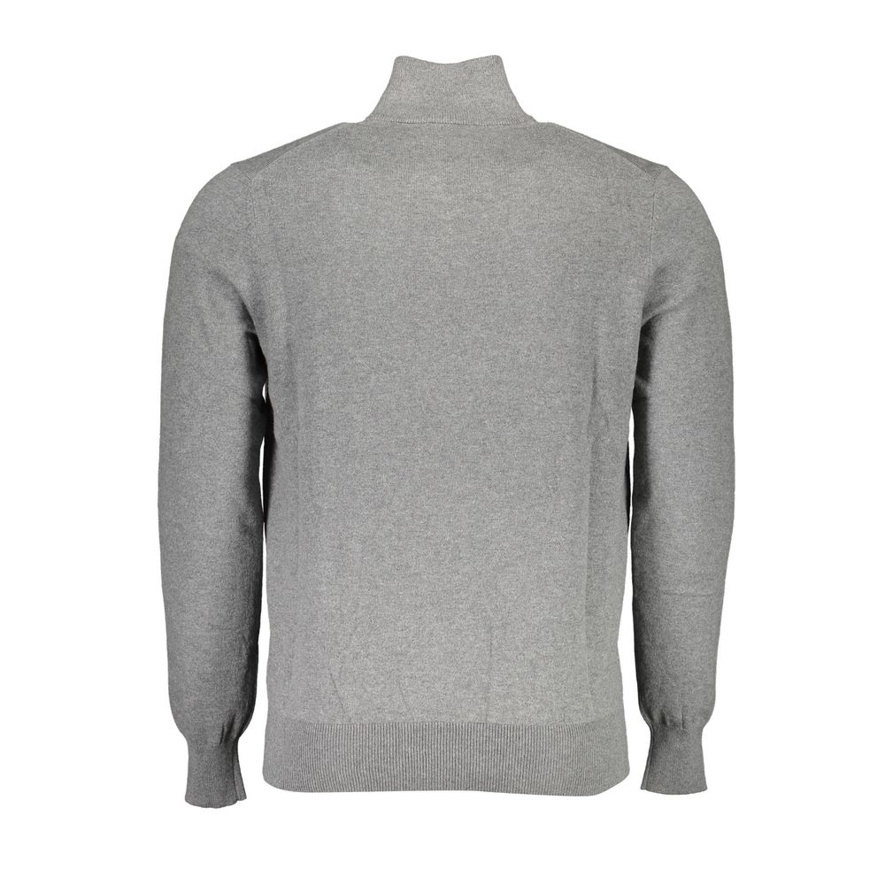 North Sails Gray Cotton Men Sweater