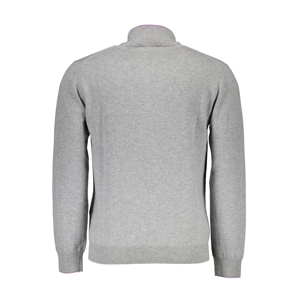 Harmont & Blaine Gray Wool Men Sweater