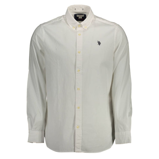 U.S. POLO ASSN. White Cotton Men Shirt