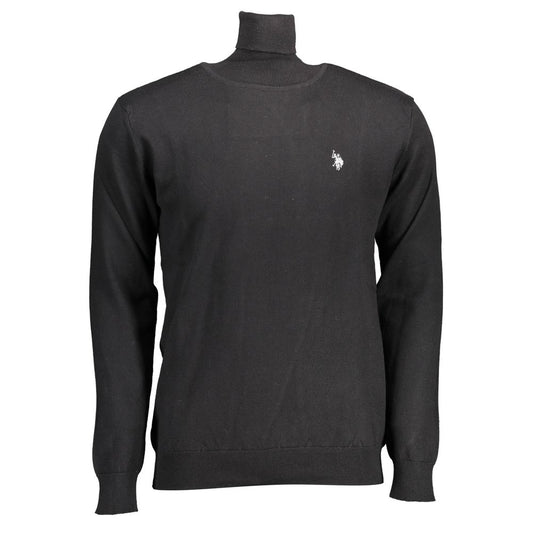 U.S. POLO ASSN. Black Cotton Men Sweater