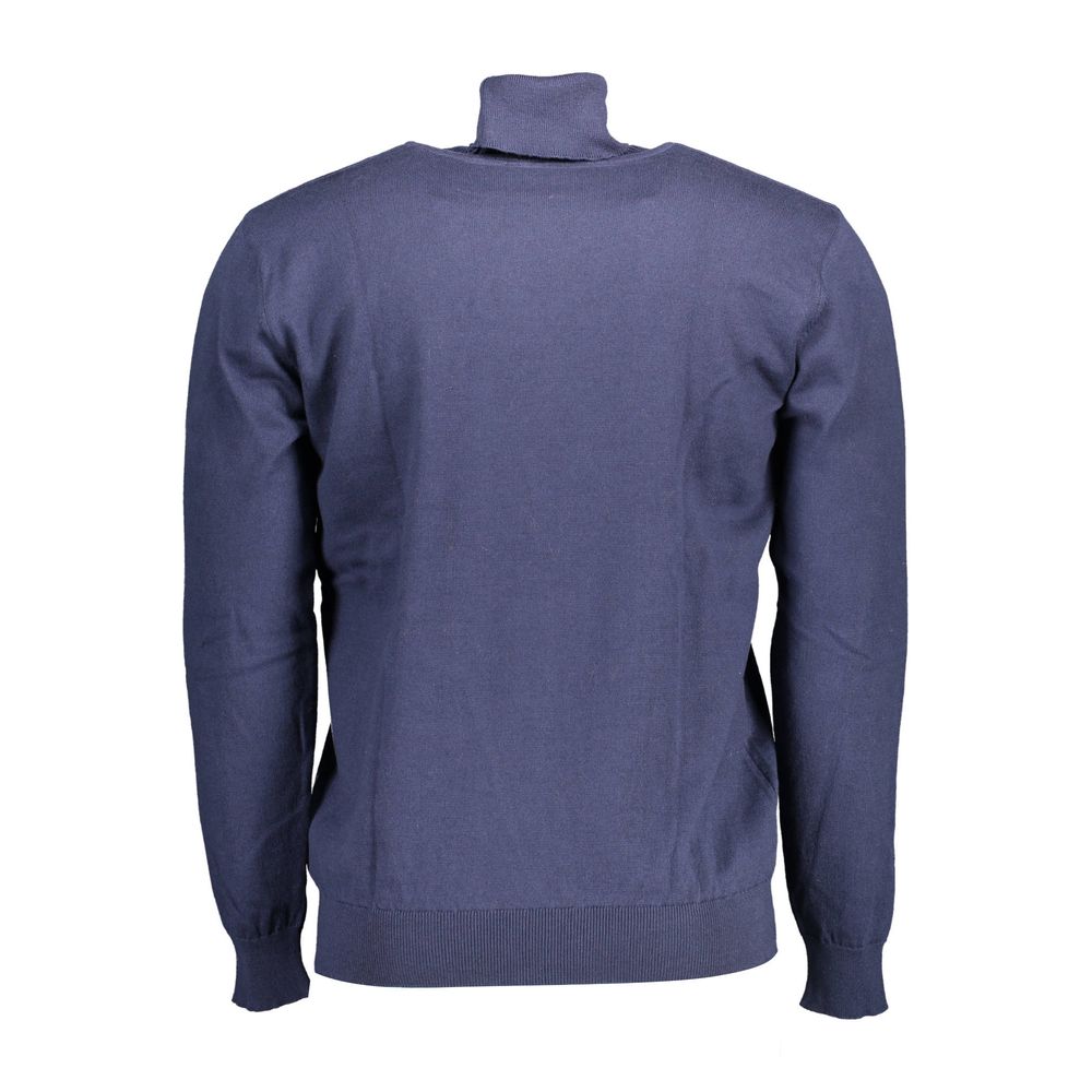 U.S. POLO ASSN. Blue Cotton Men Sweater