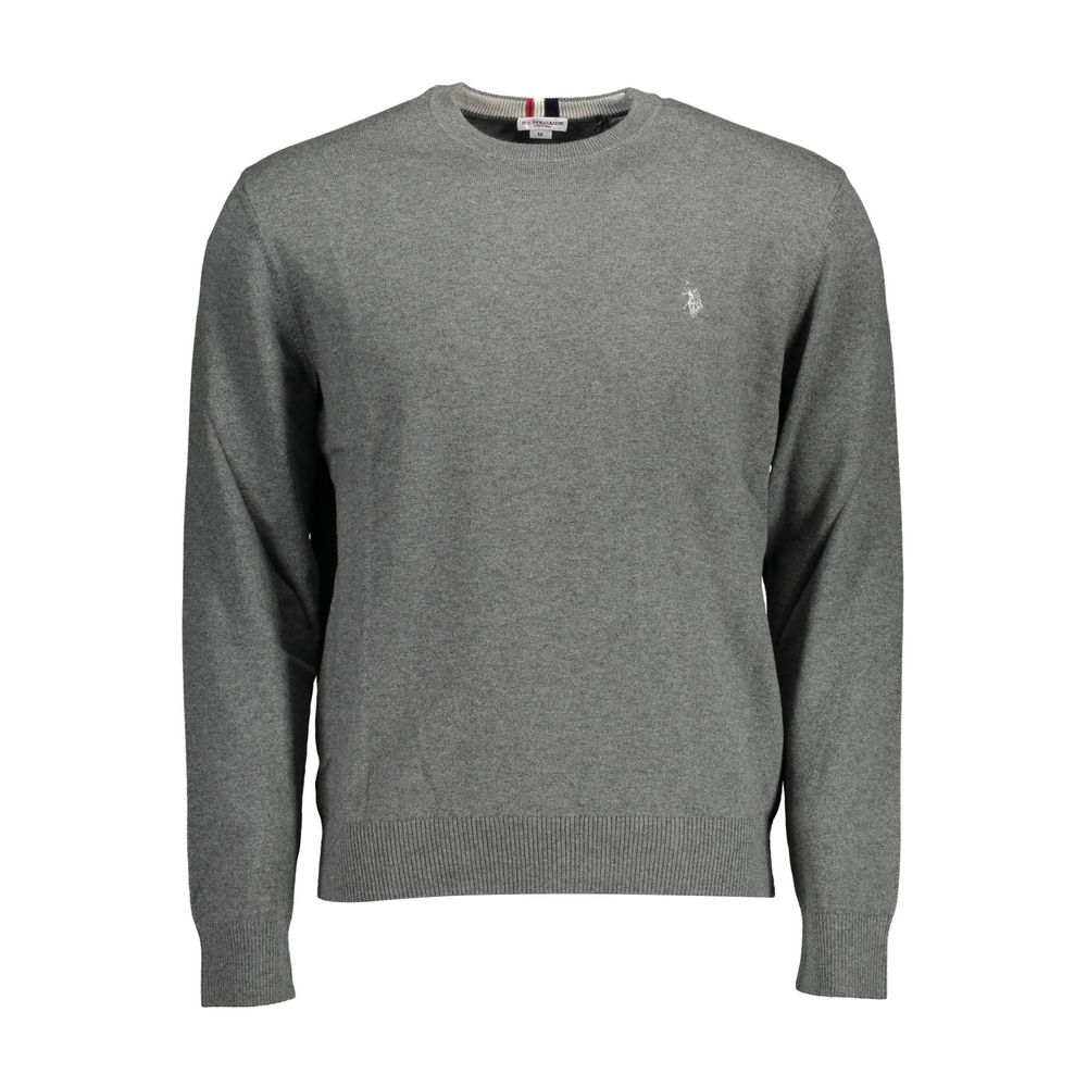 U.S. POLO ASSN. Gray Cotton Mens Sweater