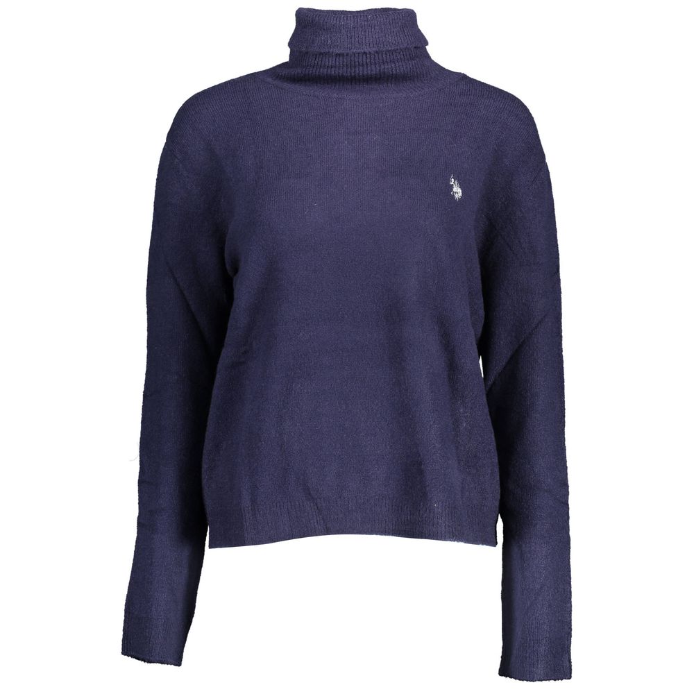 U.S. POLO ASSN. Blue Acrylic Women Sweater