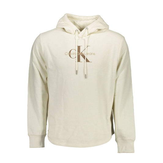 Calvin Klein White Cotton Men Sweater