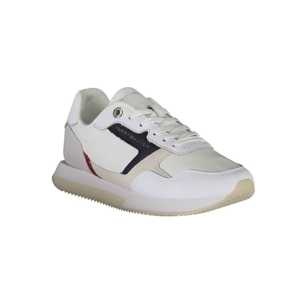 Tommy Hilfiger White Leather Women Sneaker