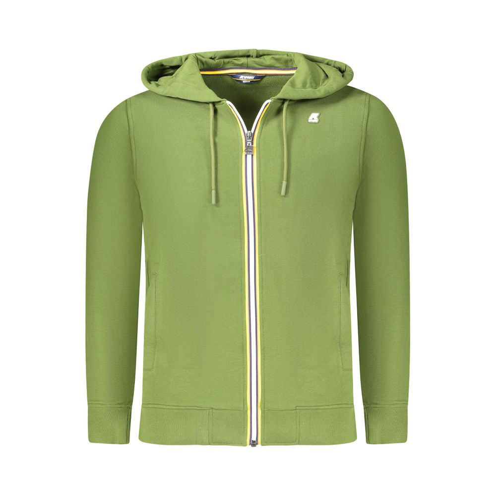 K-WAY Green Cotton Men Sweater