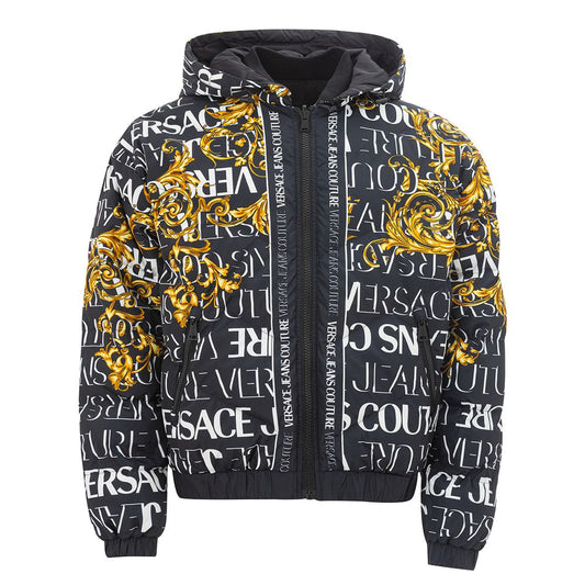 Versace Jeans Sleek Black Versace Polyamide Jacket