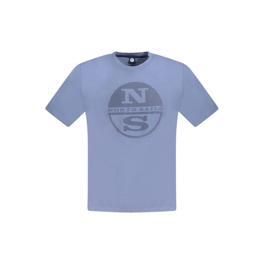 North Sails Blue Cotton Men T-Shirt