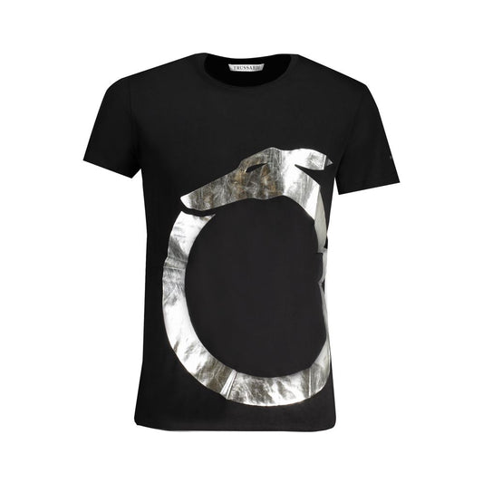 Trussardi Black Cotton T-Shirt