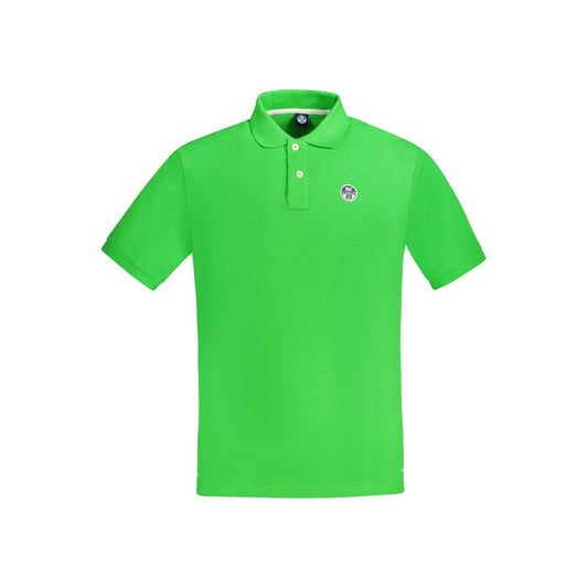 North Sails Green Cotton Men Polo Shirt