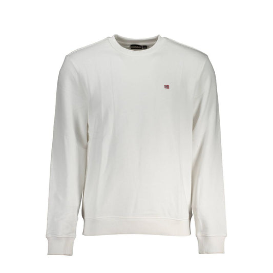 Napapijri White Cotton Men Sweater