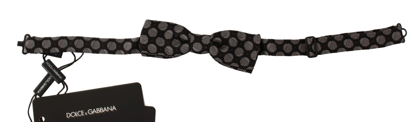 Dolce & Gabbana Elegant Polka Dot Silk Bow Tie