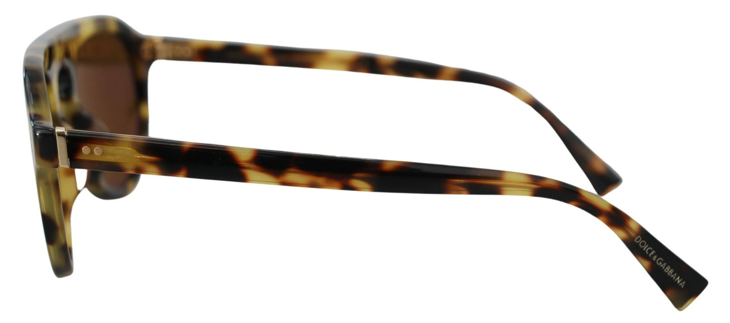 Dolce & Gabbana Chic Tortoiseshell Acetate Sunglasses