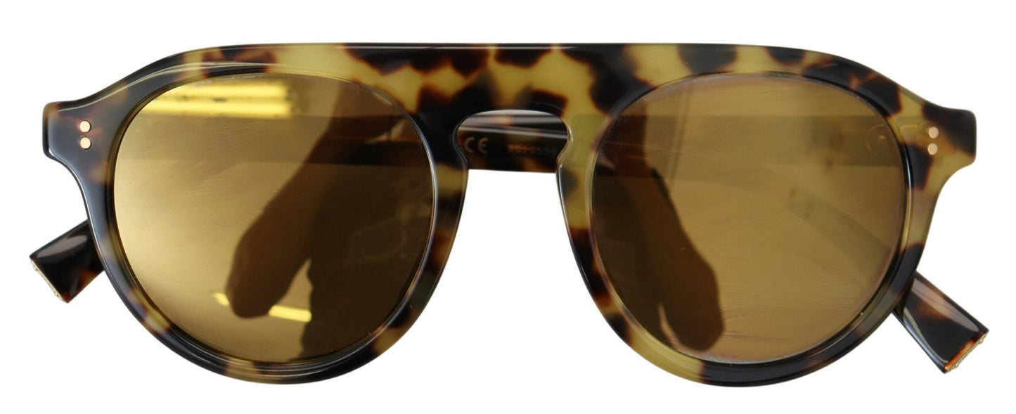 Dolce & Gabbana Chic Tortoiseshell Acetate Sunglasses