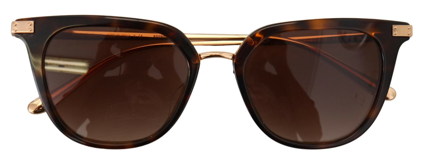 Dolce & Gabbana Irregular Brown Acetate Sunglasses for Women