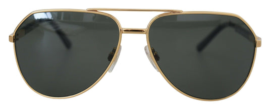 Dolce & Gabbana Golden Aviator Elegance Sunglasses