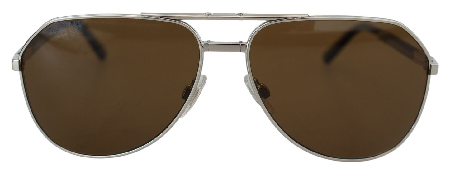 Dolce & Gabbana Chic Unisex Silver-Toned Summer Sunglasses