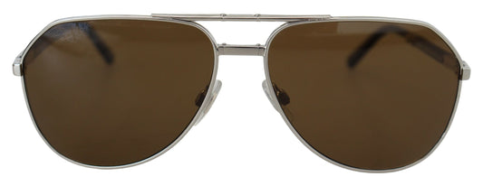 Dolce & Gabbana Chic Unisex Silver-Toned Summer Sunglasses