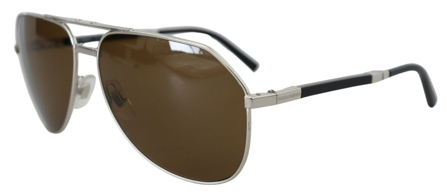 Dolce & Gabbana Chic Unisex Silver-Toned Summer Sunglasses