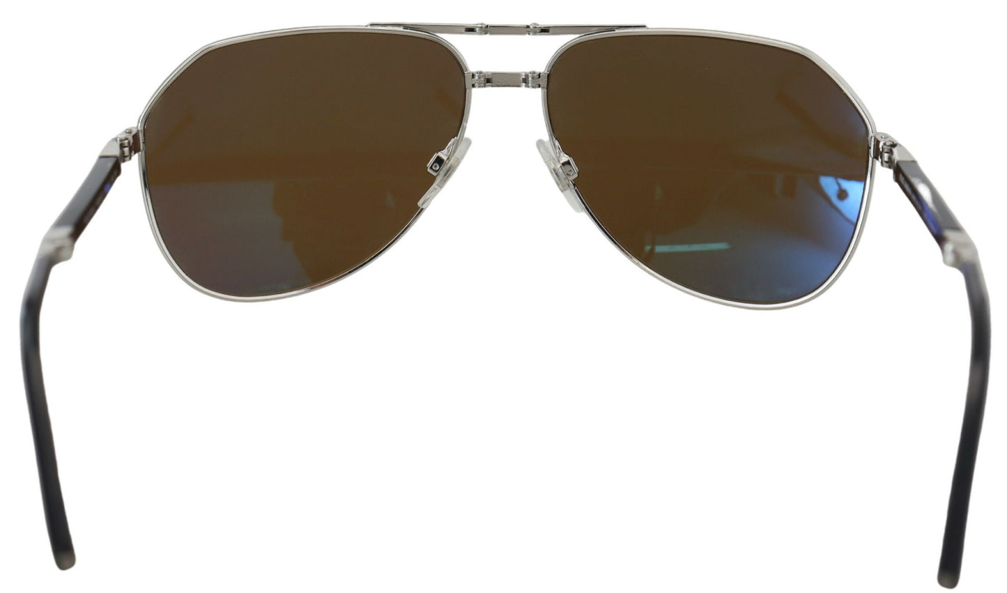 Dolce & Gabbana Chic Unisex Silver-Toned Summer Sunglasses