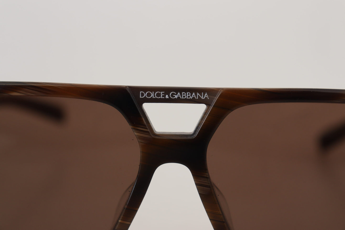 Dolce & Gabbana Elegant Unisex Brown Acetate Sunglasses