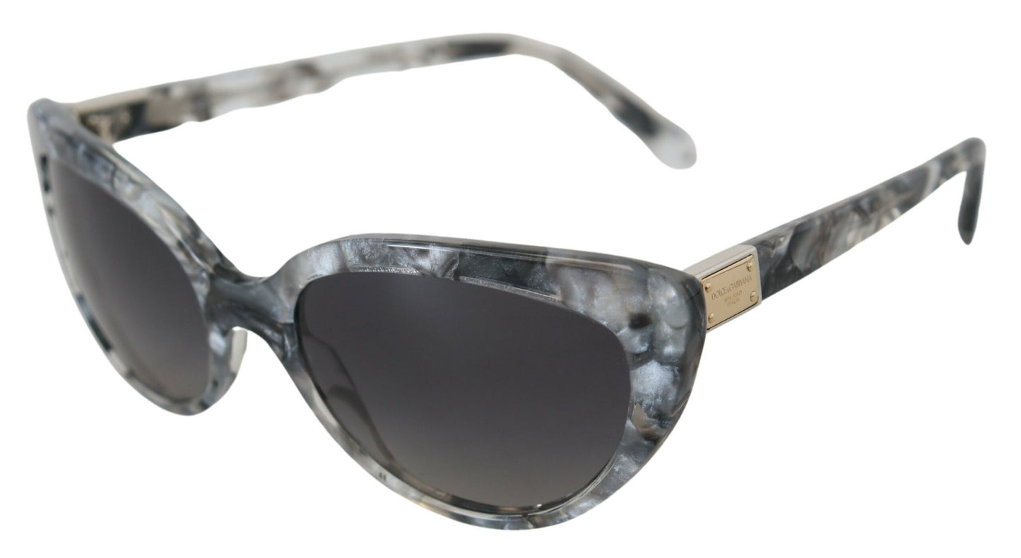 Dolce & Gabbana Chic Grey Acetate Designer Sunglasses