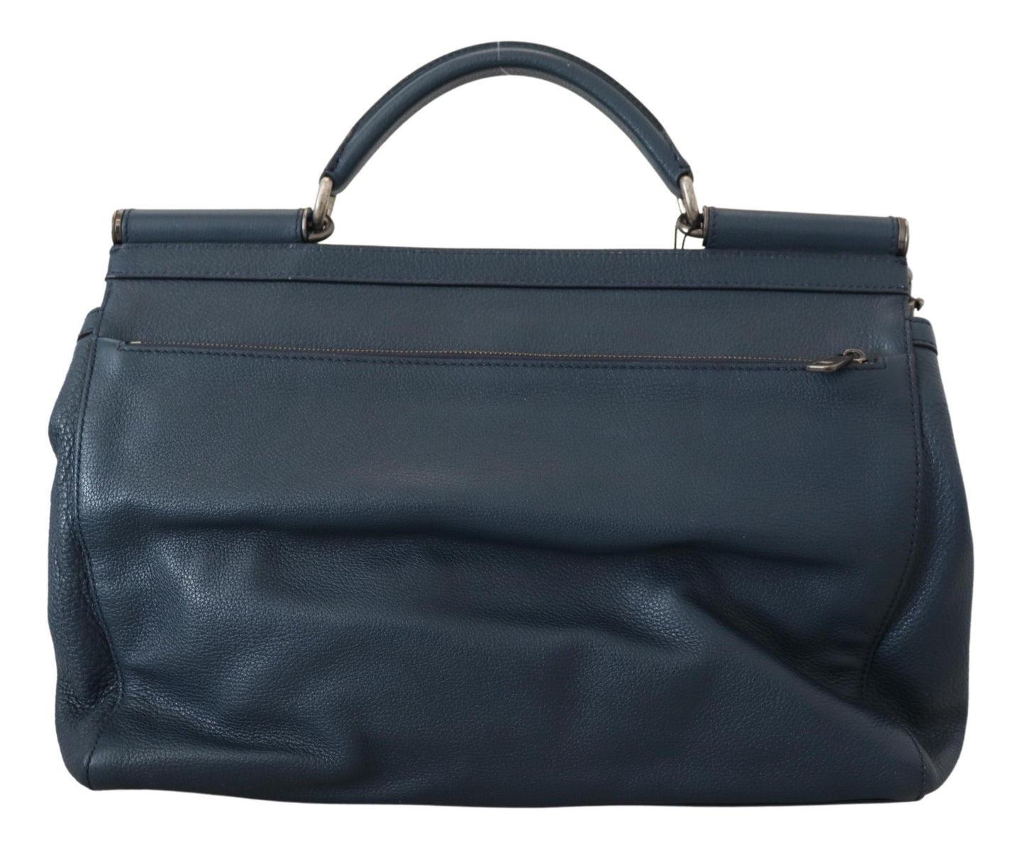 Dolce & Gabbana Elegant Blue Leather Work Bag