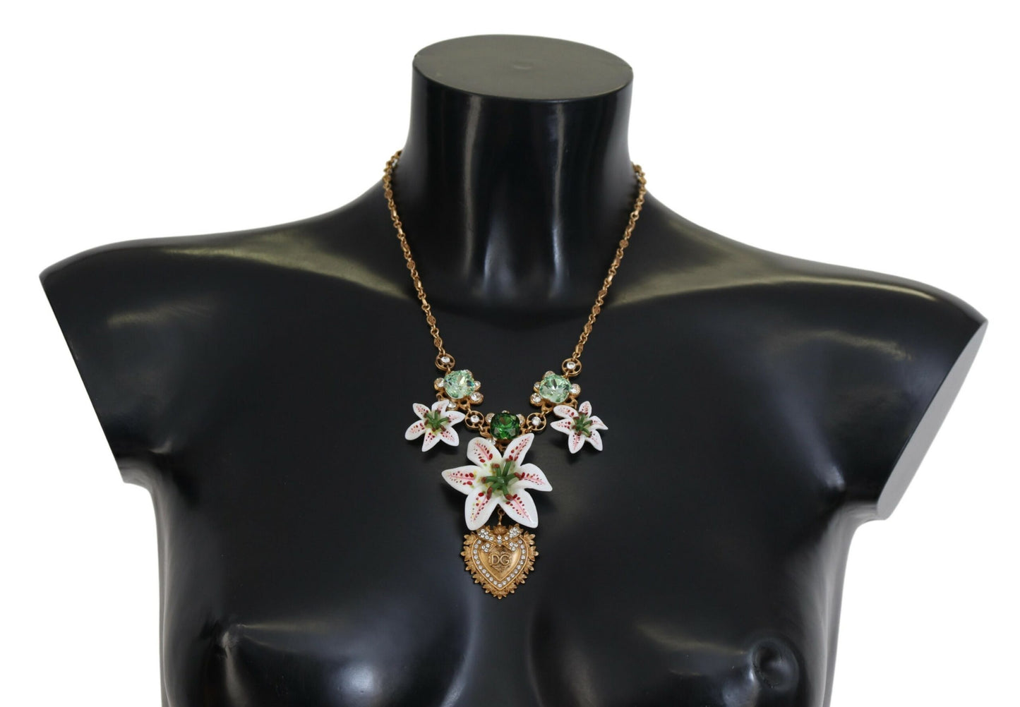 Dolce & Gabbana Golden Lily Flower Pendant Necklace