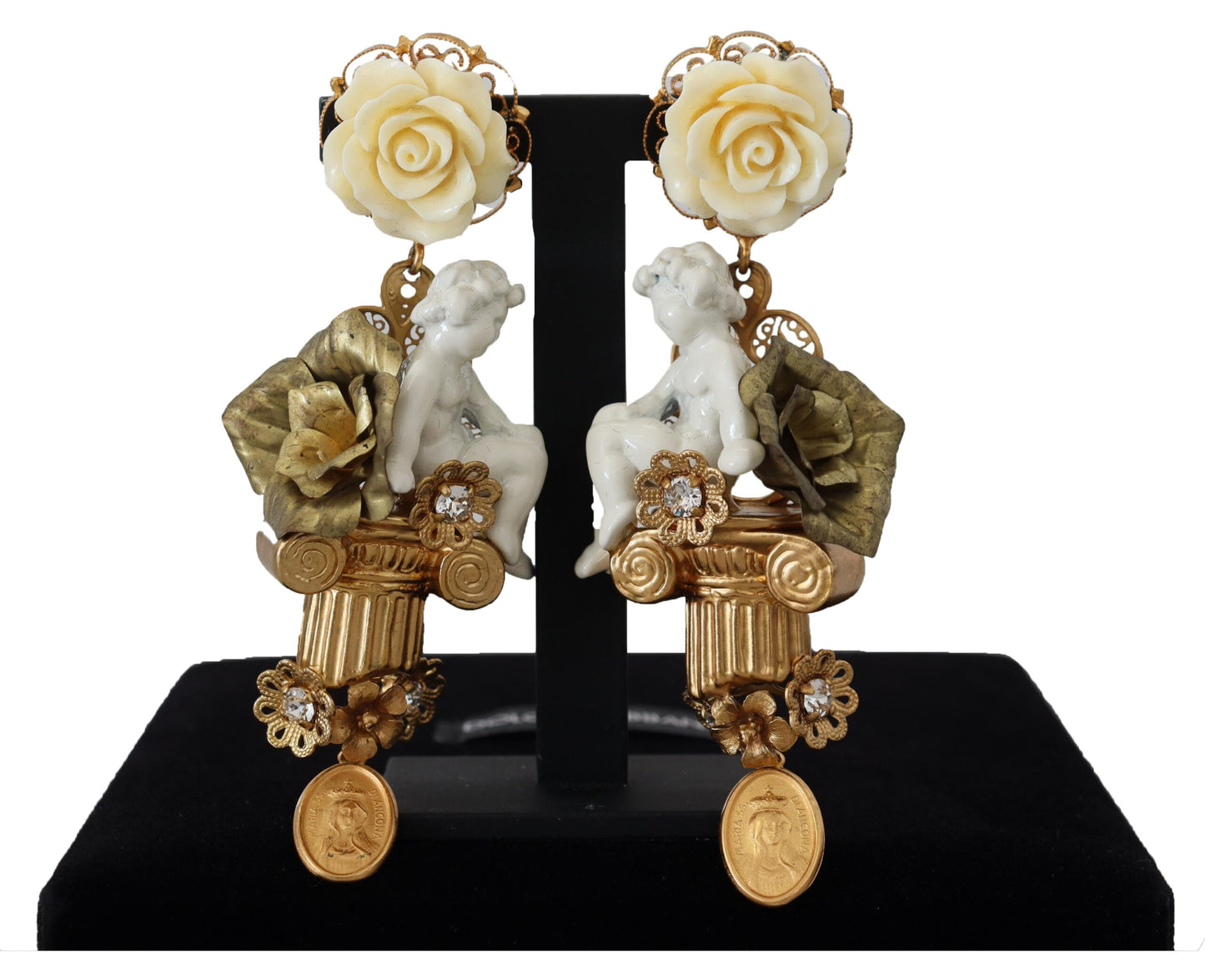 Dolce & Gabbana Elegant Cherub Clip-On Earrings