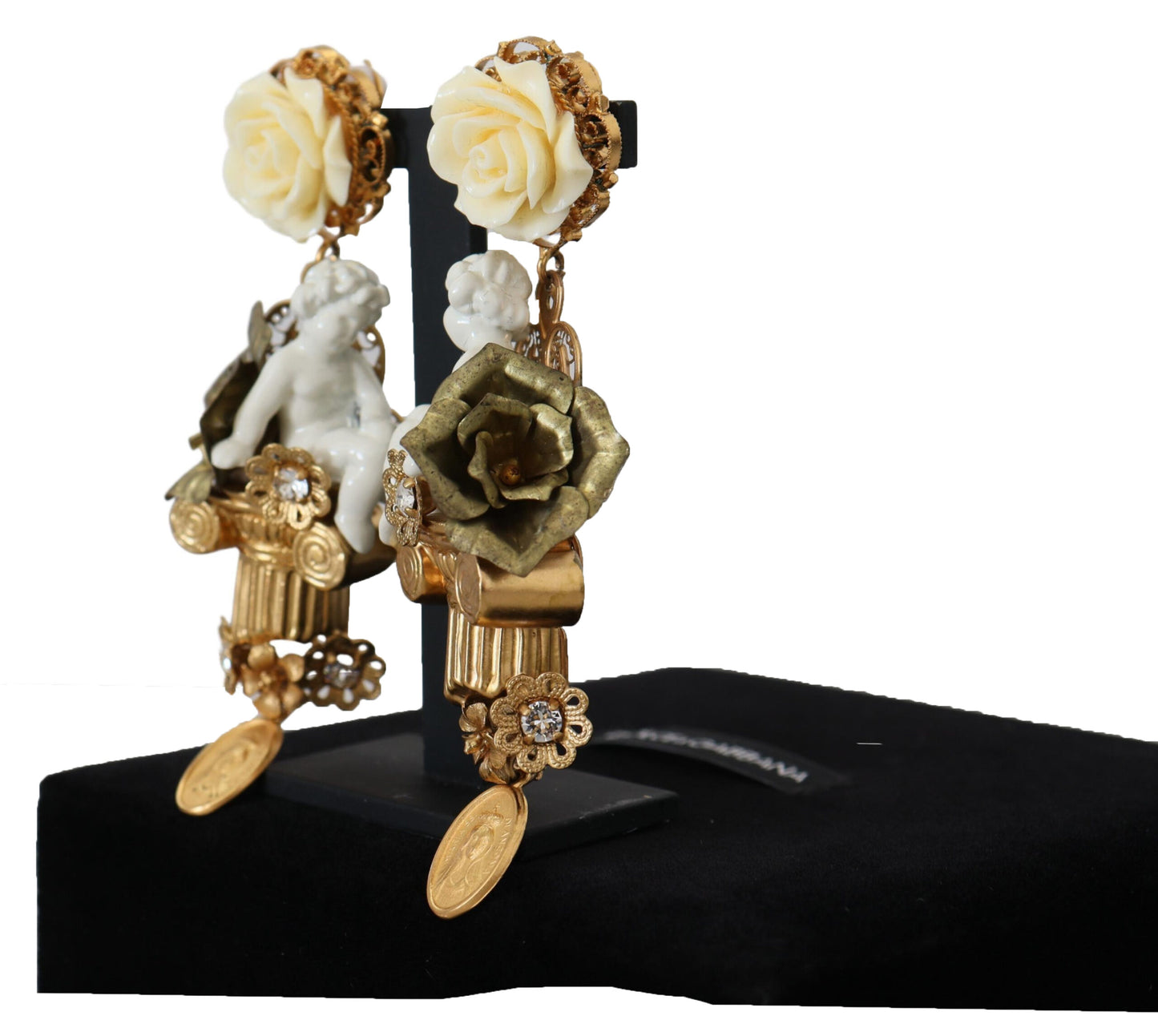 Dolce & Gabbana Elegant Cherub Clip-On Earrings